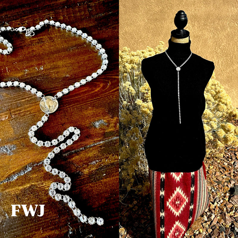 Chunky Rhinestone Lariat