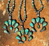 Adjustable Naja and Turquoise Necklace