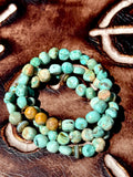 Peruvian Turquoise Triple Strand Bracelet