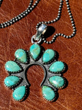 Kingman Petite Naja Necklace; Sterling Silver