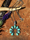 Kingman Petite Naja Necklace; Sterling Silver