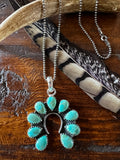 Kingman Petite Naja Necklace; Sterling Silver