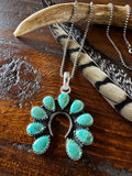 Kingman Petite Naja Necklace; Sterling Silver