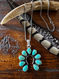 Kingman Petite Naja Necklace; Sterling Silver
