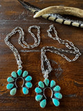 Kingman Petite Naja Necklace; Sterling Silver