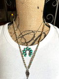Kingman Petite Naja Necklace; Sterling Silver
