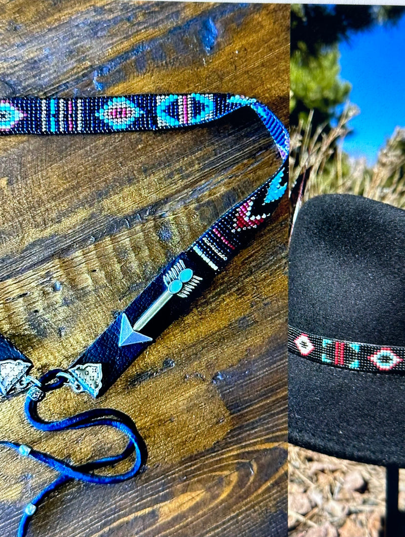 Tribal inspired hatband; Native