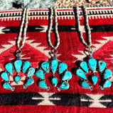 Adjustable Naja and Turquoise Necklace