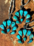 Adjustable Naja and Turquoise Necklace