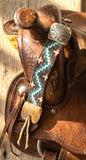 Hand Beaded Cuff Bracelet; Sangre de Cristo