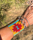 Southwestern Loom Cuff Bracelet, Saltillo Serape