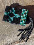 ZIA Southwestern Turquoise Cuff Bracelet