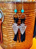 Western Thunderbird Tassel Earrings