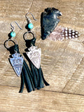 Western Thunderbird Tassel Earrings