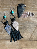 Western Thunderbird Tassel Earrings