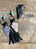 Western Thunderbird Tassel Earrings