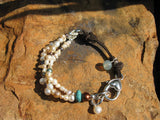 Pearlz, Pearlz, Pearlz......Suede and Pearl Mix - Boho Chic