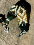 Navajo Pearl Loomed Cuff; Telluride