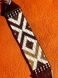 Navajo Pearl Loomed Cuff; Telluride