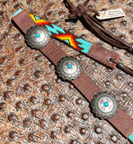 Turquoise Concho Hatband; Sundance