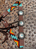 Turquoise Concho Hatband; Sundance