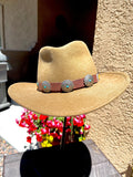 Turquoise Concho Hatband; Sundance