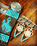 Busted Bronc Turquoise Cuff Bracelet