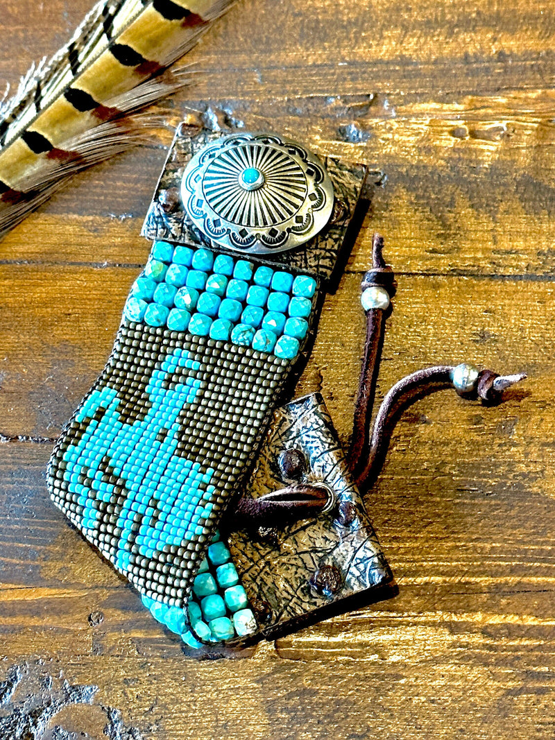Busted Bronc Turquoise Cuff Bracelet
