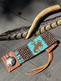 Copper Navajo Pearl Bronc Cuff; Rhinestone Cowgirl