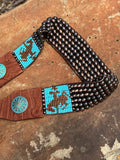 Copper Navajo Pearl Bronc Hatband; Joe 307